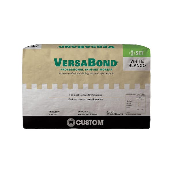 Custom Building Products VersaBond 50 lb. White Professional Polymer-Modified Thinset Mortar