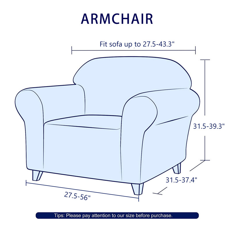 Wayfair 1-Piece Jacquard Stretch Sofa Cover Polyester Spandex Couch Slipcover Universal Fit Living Room Furniture Protector