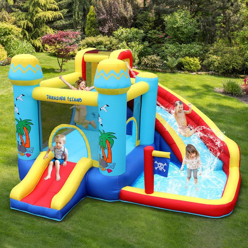 Wayfair 11' x 11' Bounce House with Water Slide and Air Blower
