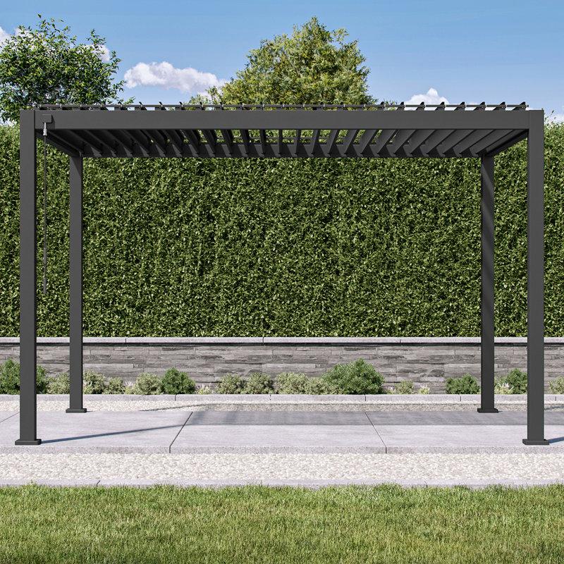 Wayfair 111S Outdoor Aluminum Pergola With Adjustable Louvered Roof