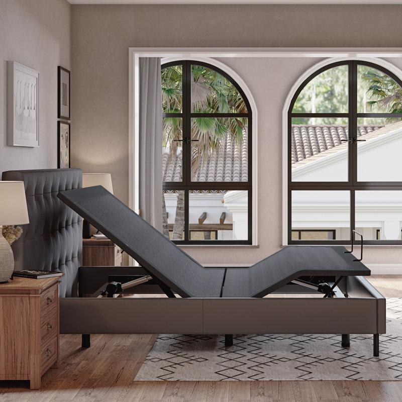 Wayfair 12" Adjustable Bed With Massage Wireless Remote And Underbed Lighting