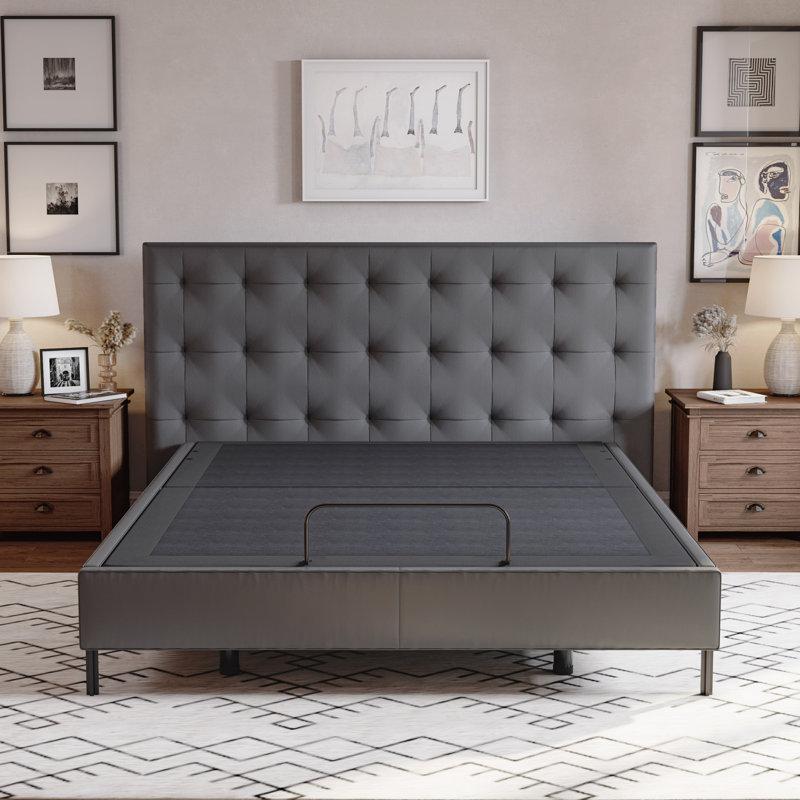 Wayfair 12" Adjustable Bed With Massage Wireless Remote And Underbed Lighting