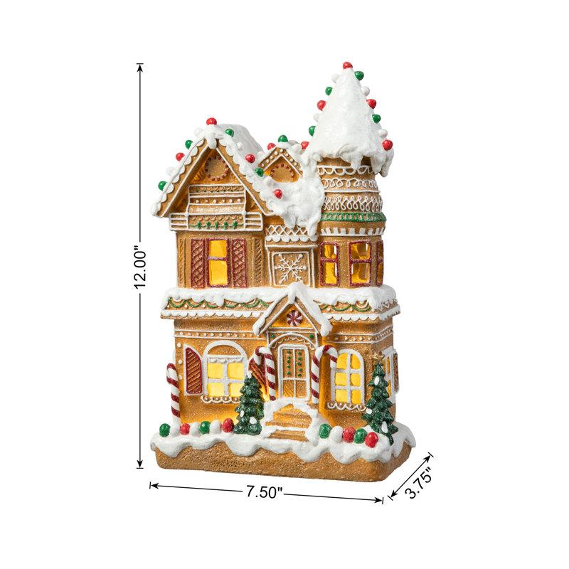 Wayfair 12"H Resin Lighted Christmas Village Table Decor