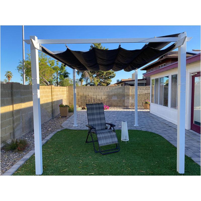 Wayfair 13 Ft. W X 10 Ft. D Aluminium Pergola With Canopy