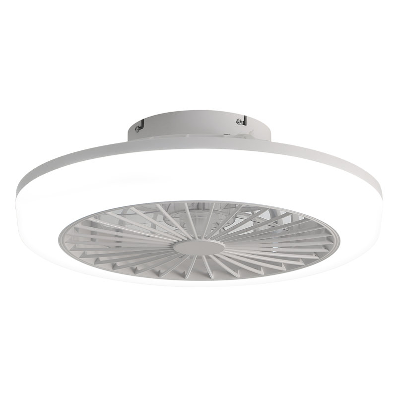 Wayfair 17" 5-Blade White LED Ceiling Fan With Remote Control