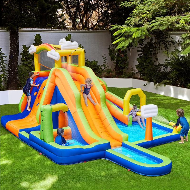 Wayfair 18' X 13' Inflatable Water Slide With Air Blower