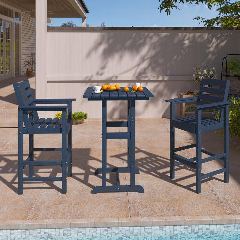 Wayfair 2-Person HDPE Outdoor Oversize Sturdy Bar Set