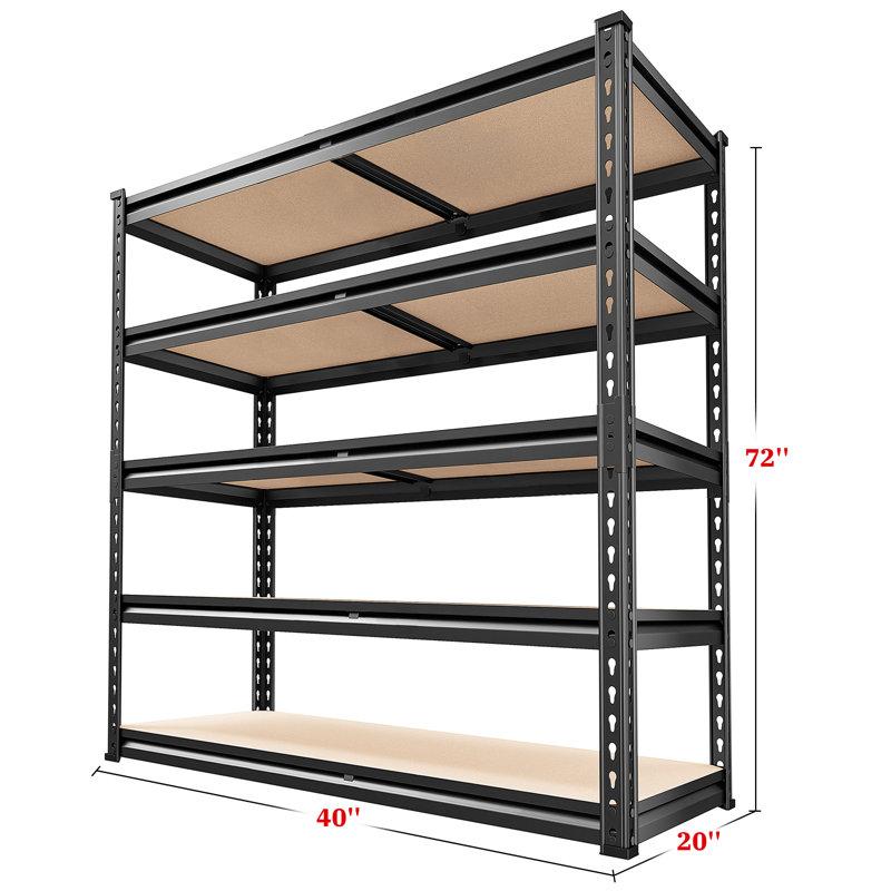 Wayfair 20"D X 40"W Shelving Unit Loads 2000Lbs Heavy Duty Garage Shelving Adjustable Metal Storage Shelves