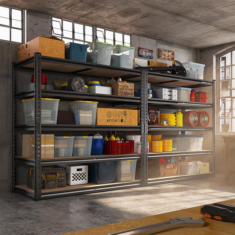 Wayfair 20"D X 40"W Shelving Unit Loads 2000Lbs Heavy Duty Garage Shelving Adjustable Metal Storage Shelves