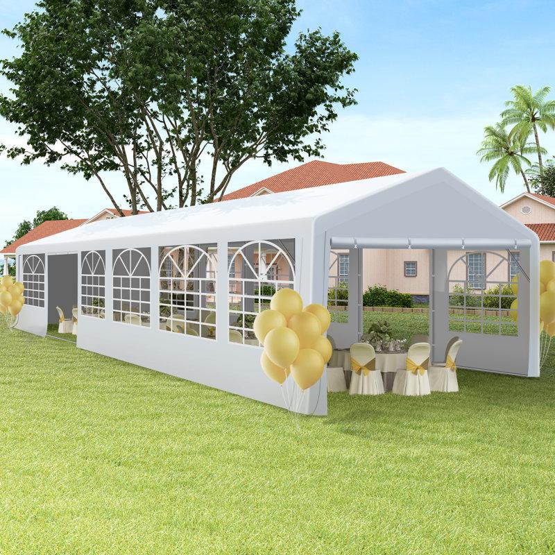 Wayfair 20FT ×40FT Metal Party Tent Canopy Heavy Duty Outdoor Wedding Gazebo With 4 Sand Bags