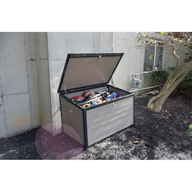 Wayfair 24.4 CUFT. Outdoor Solid Wood Storage Bin And Pet Food Storage Container