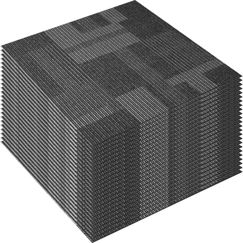 Wayfair 24'' W X 24'' L Level Cut And Loop Polyester Carpet Tile (Set Of 24)