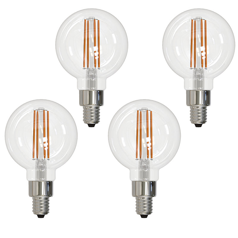 Wayfair 25 Watt Equivalent G16 E12/Candelabra Dimmable 2700K LED Bulb (Set Of 4) 862694