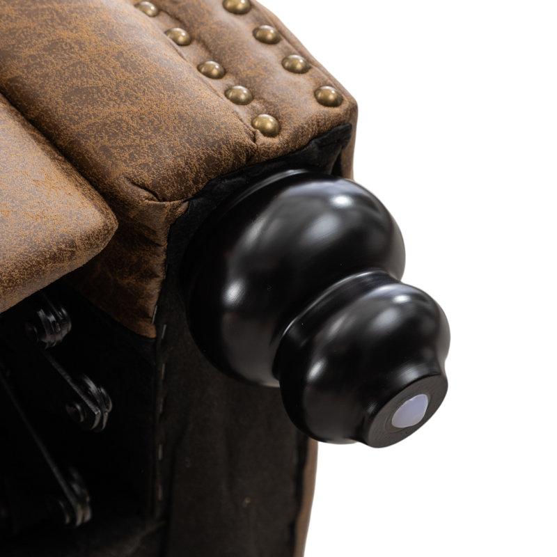 Wayfair 34.6" Wide Classic And Overstuffed Soft Pushback Recliner With Rivet