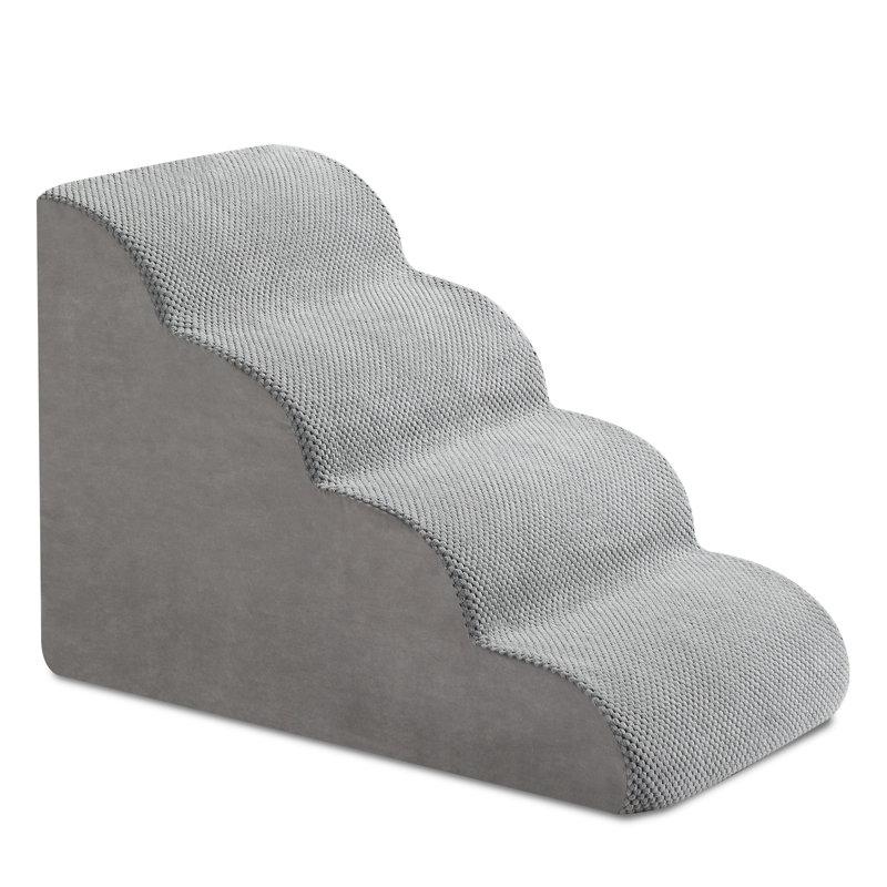 Wayfair 4 Steps Waterproof Pet Stairs For Small Dogs And Cats 19.7" H Ramp For High Beds Couch Sofa