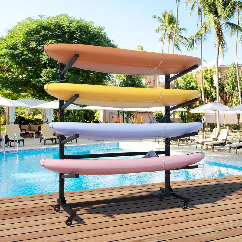 Wayfair 4-Tier Metal Kayak Storage Rack - Heavy-Duty Adjustable Stand For Kayak SUP Canoe & Paddleboard
