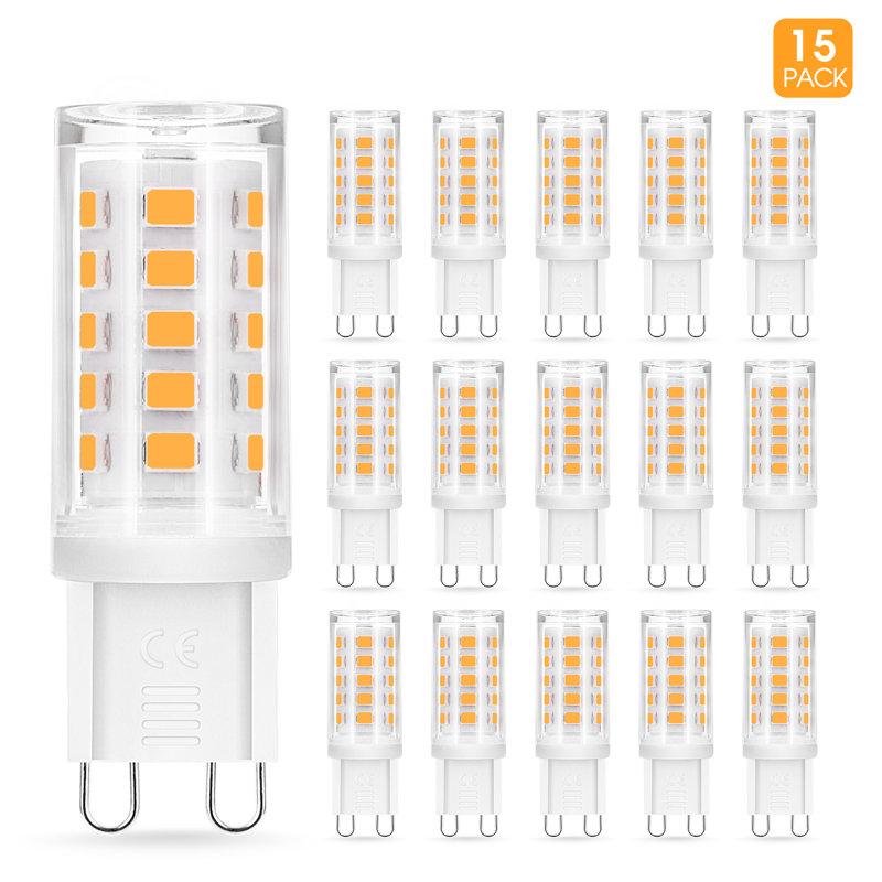 Wayfair 40 Watt Equivalent G9 G9/Bi-pin LED Bulb (Set of 15) WF-GD05502G9-15
