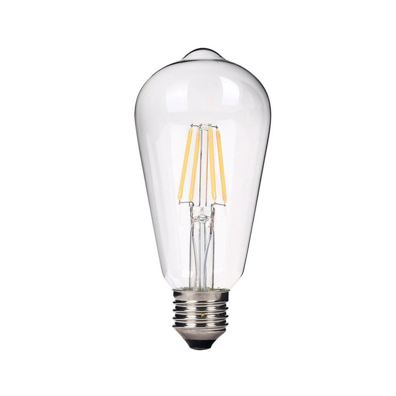 Wayfair 40 Watt Equivalent ST64 E26/Medium (Standard) Dimmable 2700K LED Bulb (Set Of 4) 01LB30144288