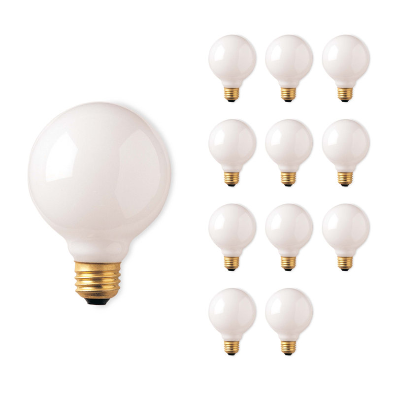 Wayfair 40 Watt G30 E26/Medium (Standard) Dimmable 2700K Incandescent Bulb (Set Of 12) 861219