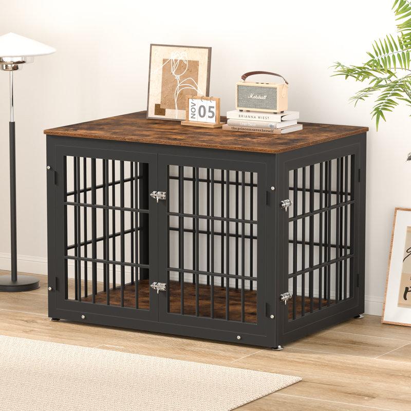 Wayfair 42 Inch Heavy Duty Dog Crate Furniture Decorative Pet House End Table Wooden Cage Kennel Furniture Indoor