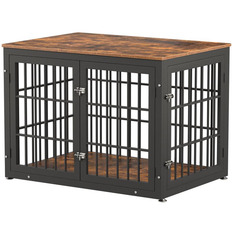 Wayfair 42 Inch Heavy Duty Dog Crate Furniture Decorative Pet House End Table Wooden Cage Kennel Furniture Indoor