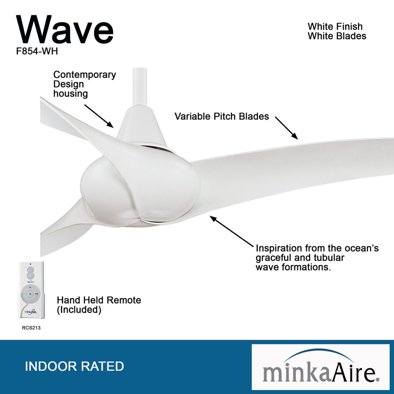 Wayfair 44" 3 - Blade LED Propeller Ceiling Fan With Remote Control And Light Kit Included