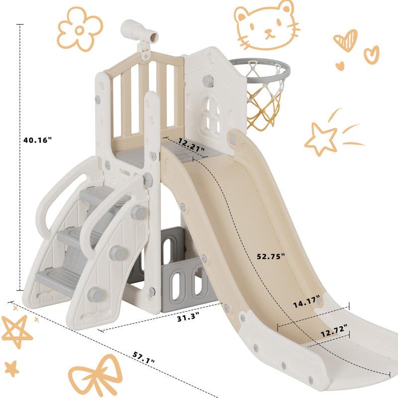 Wayfair 5 In 1 Toddler Slide Kids Climber Slide Indoor Outdoor Playset