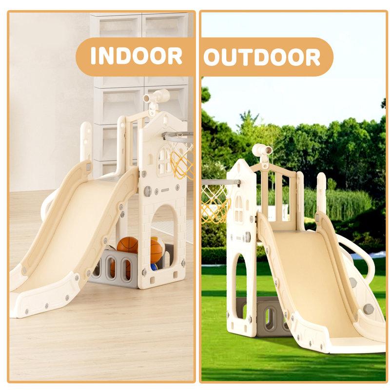 Wayfair 5 In 1 Toddler Slide Kids Climber Slide Indoor Outdoor Playset
