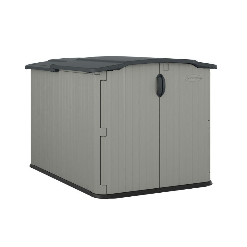 Wayfair 57.5 In. W X 79.75 In. D Glidetop Horizontal All-Weather Outdoor Storage Shed
