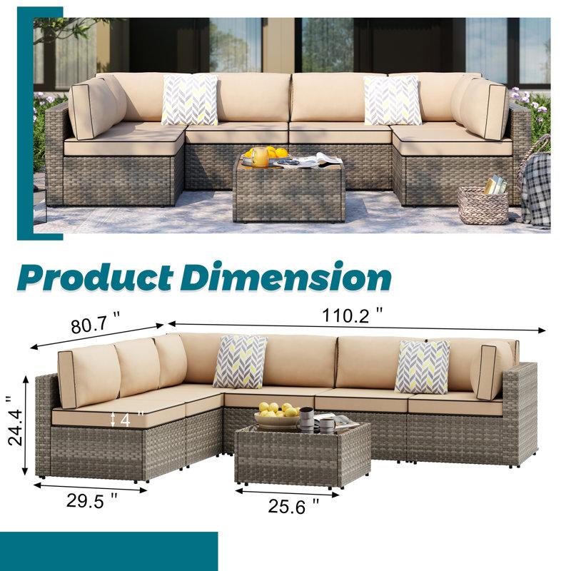 Wayfair 6 - Person Outdoor Patio Conversation Sets With Cushions