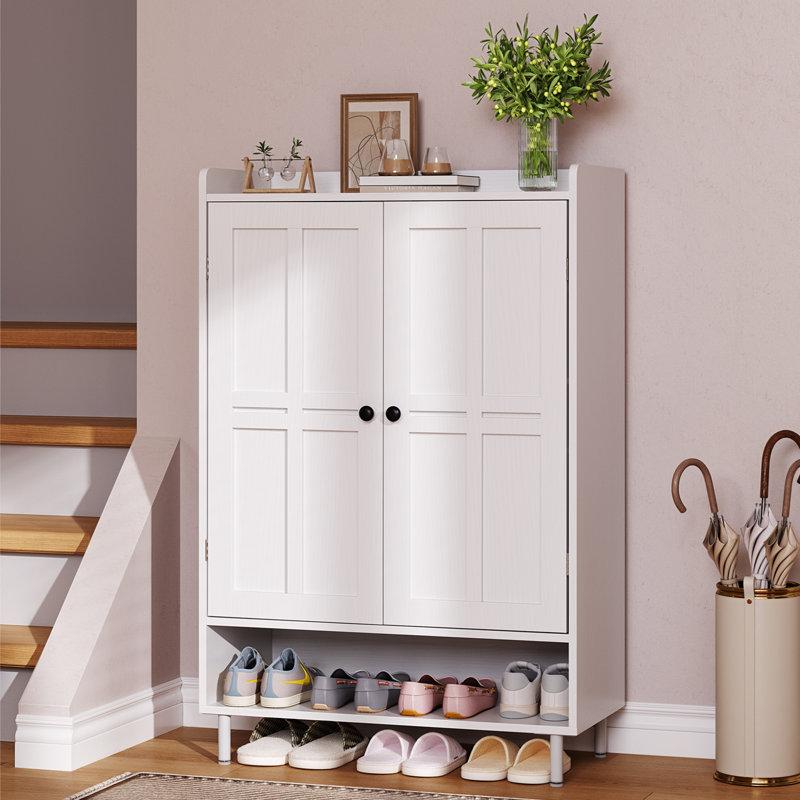 Wayfair 6-Tier 24 Pairs Shoe Cabinet With Doors And Adjustable Shelves For Entryway
