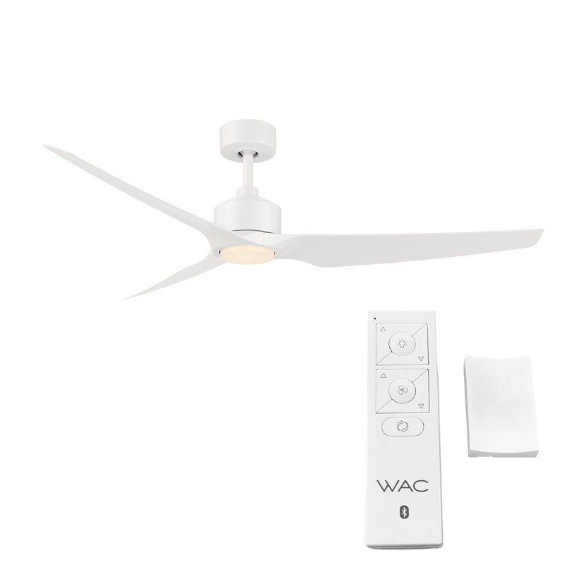 Wayfair 60" Stella 3 - Blade Outdoor/Indoor Smart Ceiling Fan With Remote Control Included Works With Google Assistant Amazon Alexa Samsung Smart Things
