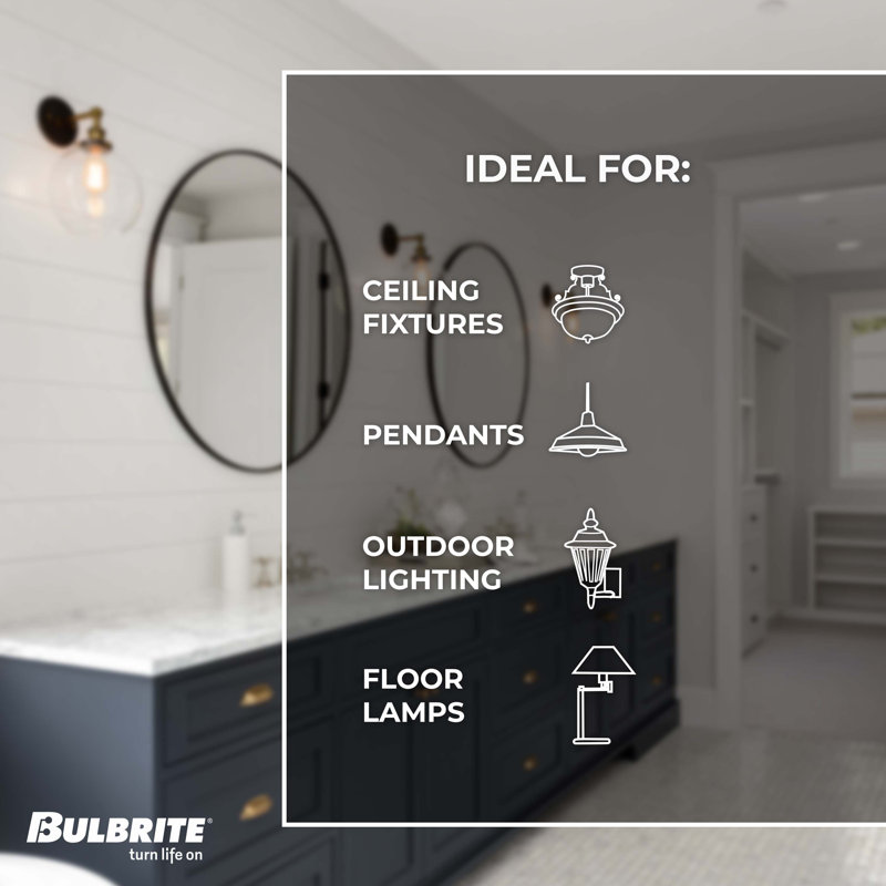 Wayfair 60 Watt Equivalent LED Dimmable Light Bulb Warm White (2700K) E26/Medium (Standard) Base (Set Of 2) 861422