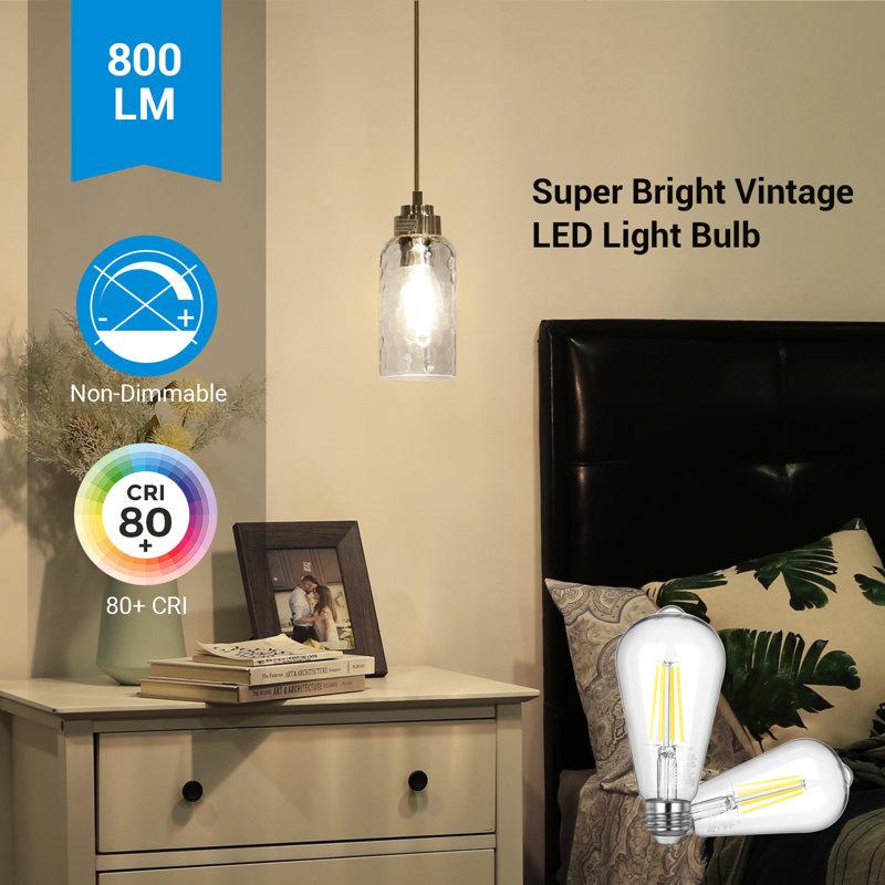 Wayfair 60 Watt Equivalent ST19 E26/Medium (Standard) LED Bulb (Set Of 4) HNST19B1