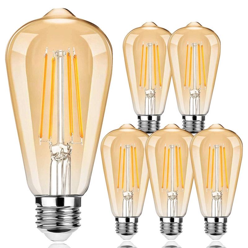 Wayfair 60 Watt Equivalent ST64 E26/Medium (Standard) Dimmable 2700K LED Bulb ST64LED-6