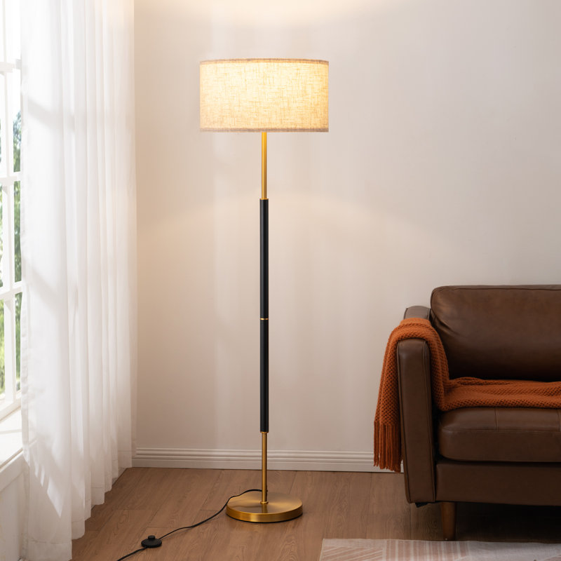 Wayfair 65" Dimmable Standard Floor Lamp With Remote and Bulb Included