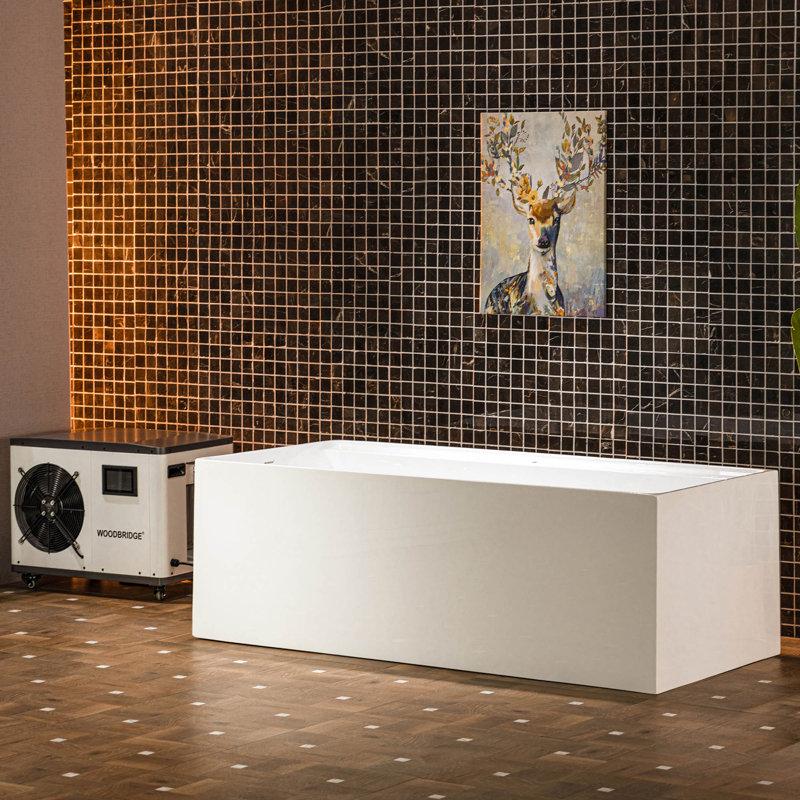 Wayfair 67" L X 31-1/2" W Freestanding Acrylic Cold Plunge Ice Tub With 1.3 HP High-Performance Chiller For Cooling/Heating Ozone Sanitation Filter Circulation System Insulated Tub Cover