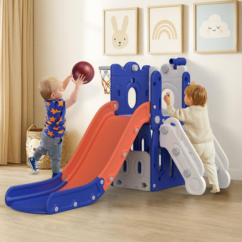 Wayfair 7 in 1 Kids Slide Toddler slide with Climber Outdoor Indoor Slide Playset