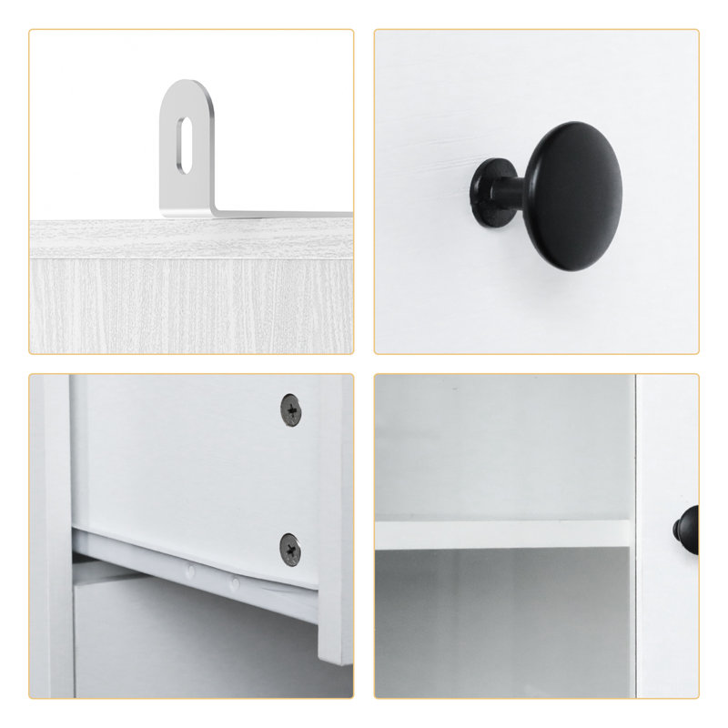 Wayfair 71" H X 94.5" W Kitchen Pantry With Bookcases Glass Door Kitchen Hutch With Drawer And Spacious Countertops