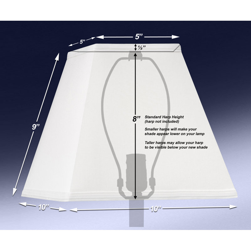 Wayfair 8.5'' H X 10'' W Linen Square Lamp Shade (Set Of 2)