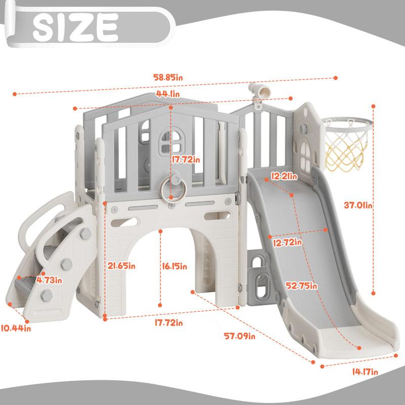 Wayfair 8 In 1 Toddler Slide Kids Climber Slide Outdoor Indoor Playset