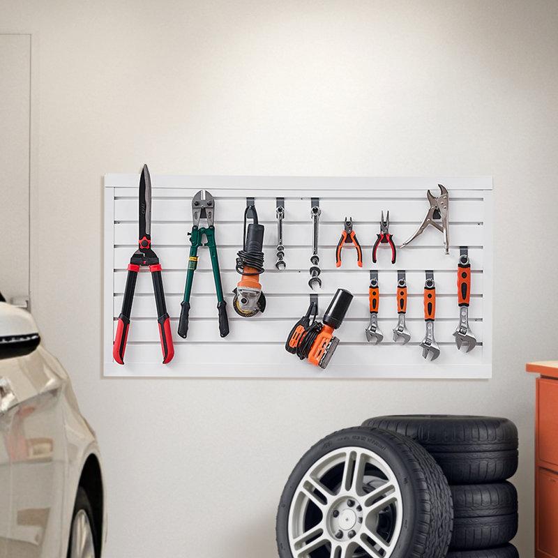 Wayfair 8 x 4 ft Slat Wall Paneling PVC Garage Slatwall