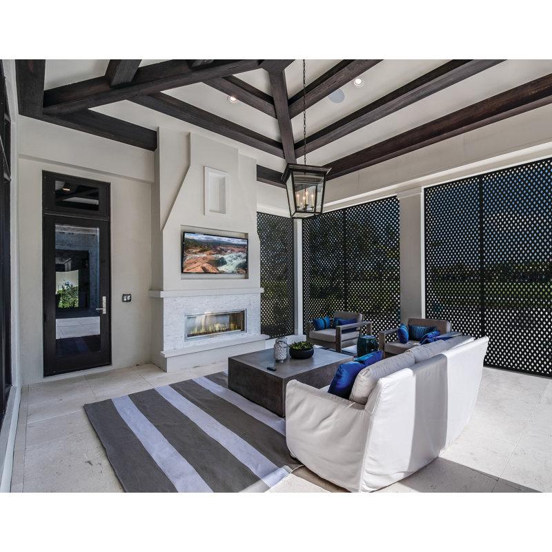 Wayfair 96" H X 48" W Vinyl Diamond Privacy Lattice Panel