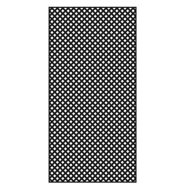 Wayfair 96" H x 48" W Vinyl Diamond Privacy Lattice Panel