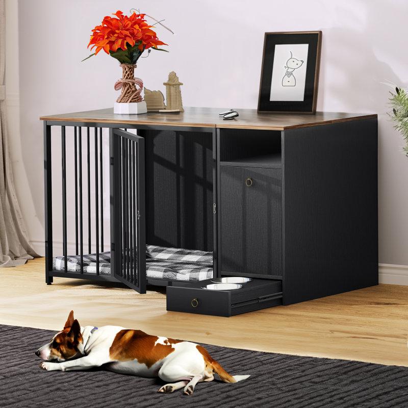 Wayfair Aarush 2-In-1 Furniture-style Dog Crate with Drawers