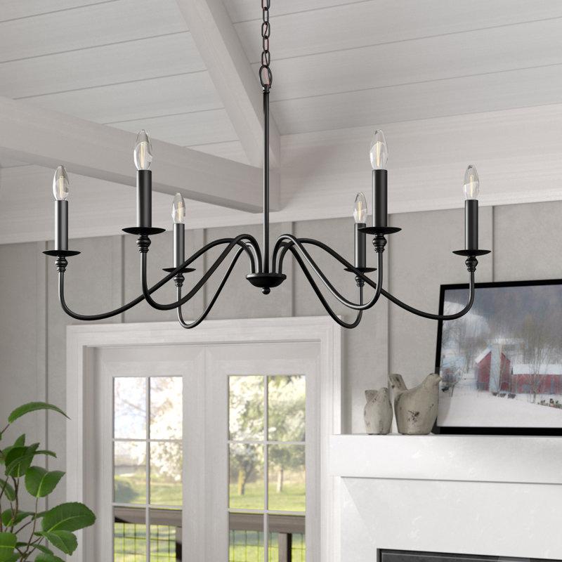 Wayfair Ableton 6 - Light Dimmable Classic / Traditional Chandelier