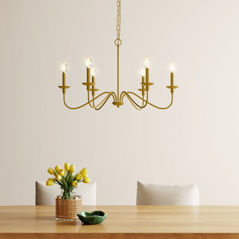 Wayfair Ableton 6 - Light Dimmable Classic / Traditional Chandelier