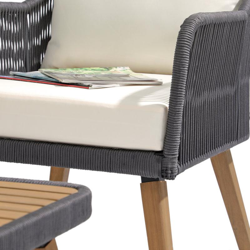 Wayfair Acacia 4 - Person Patio Conversation Sets With Cushions