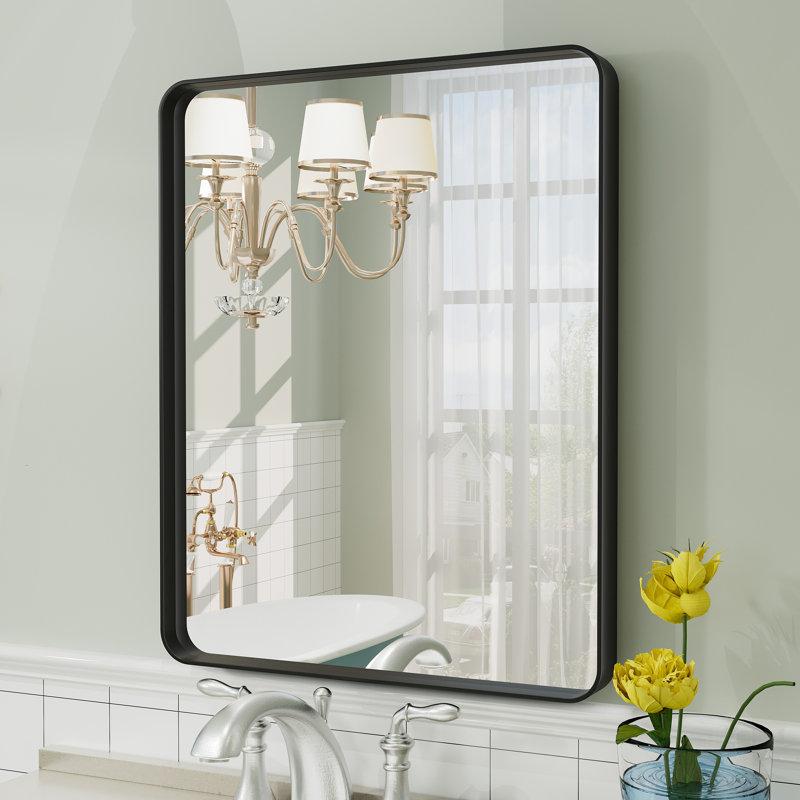 Wayfair Aevar High-Strength Tempered Glass And Aluminum Alloy Framed French Cleat Mounted Wall Decor Bathroom Vanity Mirror With 5-Year Warranty
