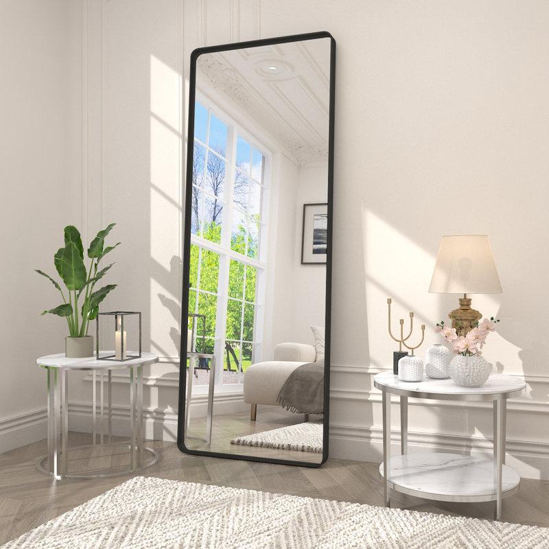 Wayfair Aevar High-Strength Tempered Glass and Aluminum Alloy Framed French Cleat Mounted Wall Decor Bathroom Vanity Mirror with 5-Year Warranty